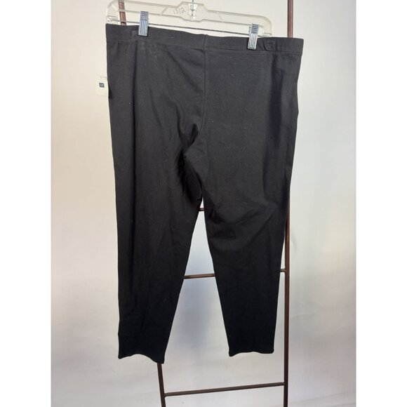 GapBody Womens Black Stretch Leggings L Cotton & Spandex Made In Guatemala - Picture 11 of 13